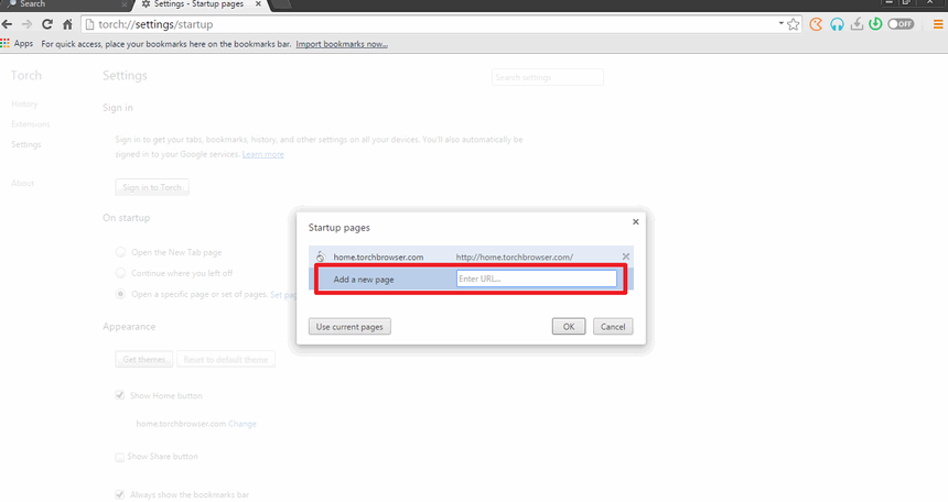 Homepage Ninja Changing Your Homepage On The Torch Web Browser