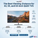 Best Viewing Distance for 43, 55, and 65-Inch QLED