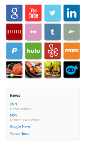 Mobile Phone Homepage Screenshot